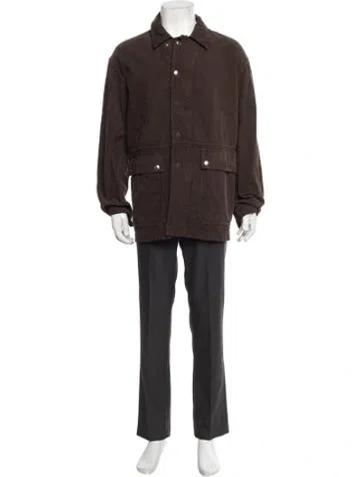 Pre-owned The Row Utility Jacket In Brown