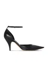 The Row Uxor Leather Pumps In Black