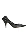 The Row Liisa Brown Leather Pumps In Black