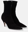 The Row Liisa Pointed Toe Bootie In Black