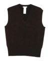 The Row V-neck Sleeveless Pullover In Black