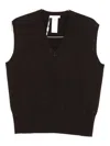 The Row V-neck Sleeveless Pullover In Brown