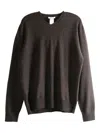 The Row V-neck Sweater In Gray