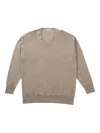 The Row V Neck Sweatshirt In Neutrals