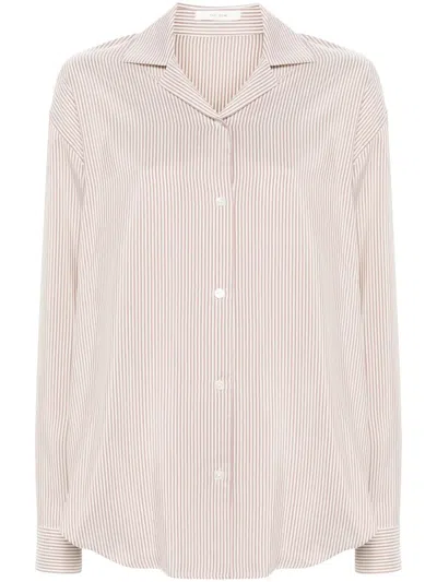 The Row Sisilia Cotton Shirt In Iyb Ivory/beige
