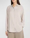 The Row Caster Shirt In Ivorybeige