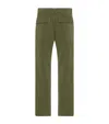 The Row Valerio Washed Cotton Trousers In Green