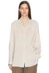 The Row Vanda Striped Long-sleeve Shirt In Neutral