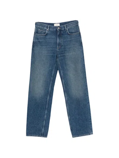 The Row Vanya Straight-leg Jeans In Blue