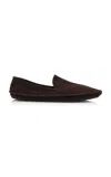 The Row Vasko Suede Flats In Brown