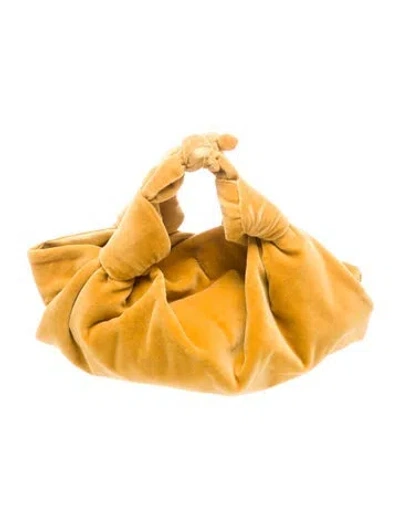 Pre-owned The Row Velvet Ascot In Yellow