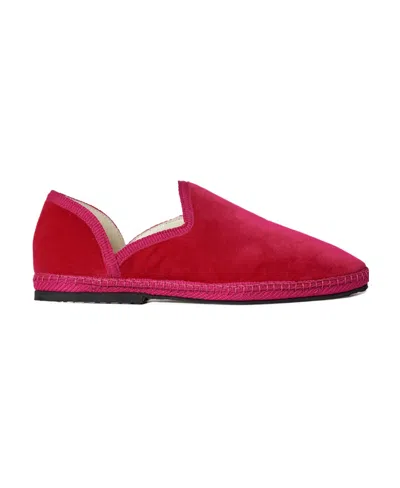 The Row Velvet Casual Shoes In Red