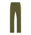 The Row Vendula Cotton Carpenter Trousers In Green