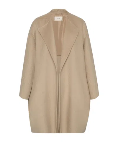 The Row Verlain Cashmere Coat In Neutral