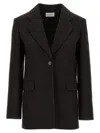 The Row Long-sleeved Suit Coat In Black