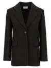 The Row Long-sleeved Suit Coat In Black