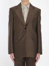 The Row Vermont Single-breasted Structured Jacket With Back Vent