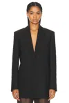 The Row Vermont Jacket In Dark Brown Melange