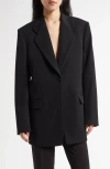 The Row Vermont Oversize Wool Blazer In Black