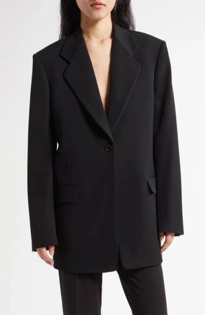 The Row Vermont Oversize Wool Blazer In Black