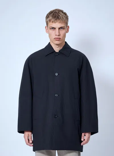 The Row Verna Cotton Coat In Black