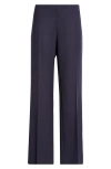 The Row Delton Wool Twill Wide Pants In Navy