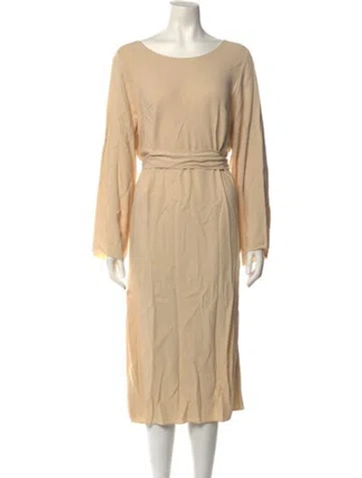 Pre-owned The Row Veve Midi Length Dress W/ Tags In Neutrals
