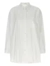 The Row Victoria Oversized Cotton Poplin Shirt In White