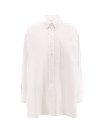 The Row Victoria Cotton Shirt In White