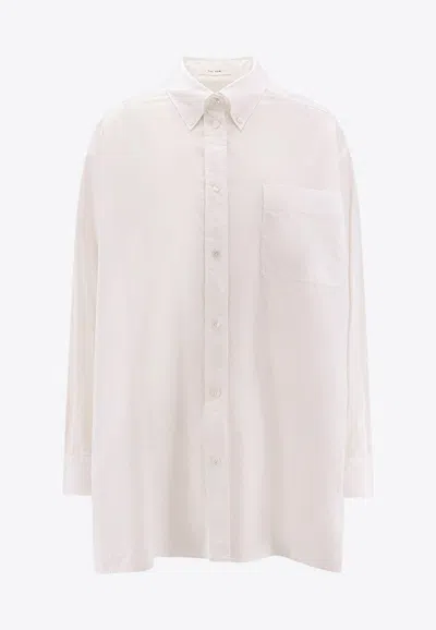 THE ROW VICTORIA LOGO BUTTONED SHIRT