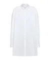The Row Victoria Oversize Cotton Poplin Shirt In White