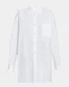 The Row Victoria Oversized Button-front Shirt In White