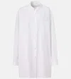 The Row Victoria Oversized Cotton Poplin Shirt In White