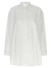 The Row Victoria Oversized Cotton Poplin Shirt In White