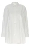 The Row Victoria Oversized Cotton Poplin Shirt In White