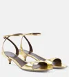 The Row 35mm Vika Sandals - Women's - Calf Leather In Gold