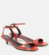The Row Vika 35 Leather Sandals In Red