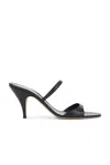 The Row Open-toed High-heeled Sandals In Black