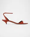 The Row 'vika' Open Toe Sandals In Ord Orange Red