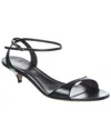 The Row Vika Leather Sandal In Black