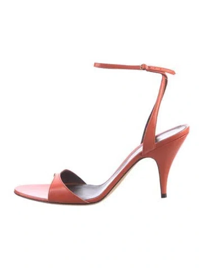 Pre-owned The Row Vika Leather Sandals In Red
