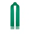 The Row Viktor Cashmere Scarf In Green