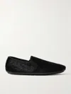 The Row Vincit Black Slippers