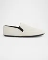 The Row 10mm Vincit Pony Hair Slip-on Loafers In White