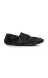 The Row 10mm Vincit Pony Hair Slip-on Loafers In Black