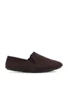 The Row Vincit Slip On Flat In Dark Brown