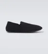 The Row Vincit Slip-on Sneakers In Black