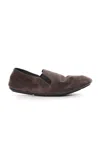 The Row Vincit Suede Flats In Brown