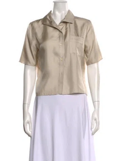 Pre-owned The Row Vintage Silk Blouse In Neutral