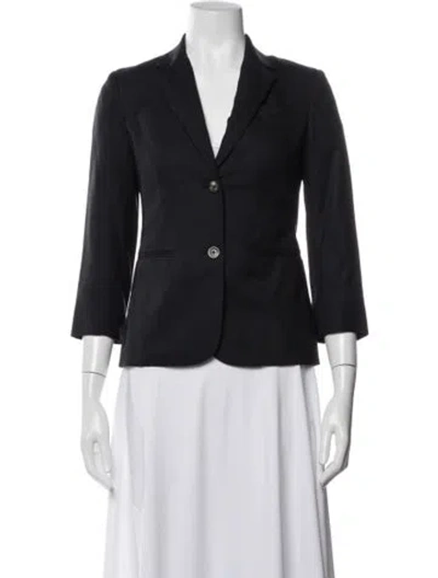 Pre-owned The Row Vintage Virgin Wool Blazer In Blue